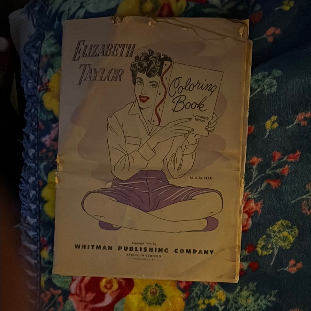 Vintage Elizabeth Taylor Coloring book